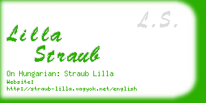 lilla straub business card